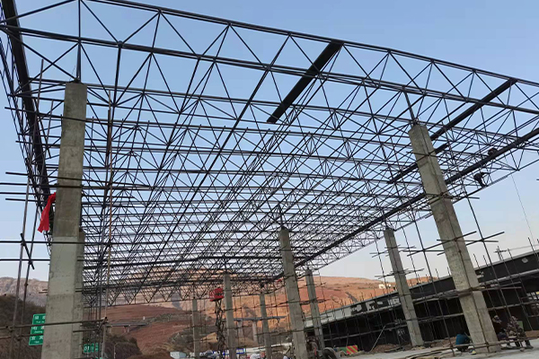 灵武钢结构网架图片